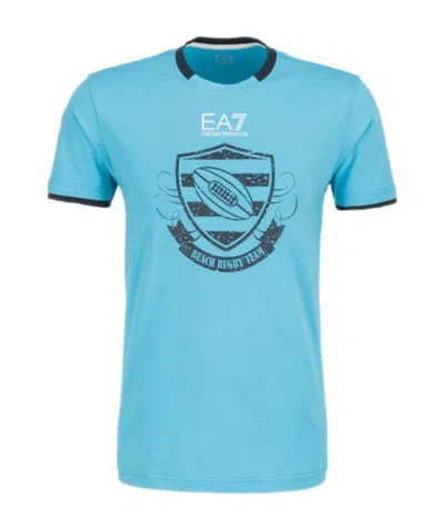 EA7 ROUND-NECKED LOGO T-SHIRT