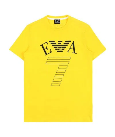 EA7 ROUND-NECKED LOGO T-SHIRT