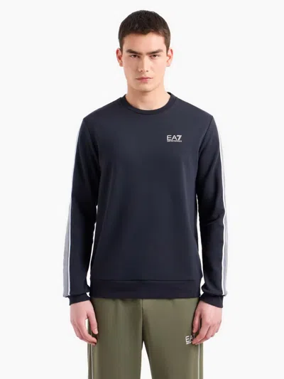 EA7 SWEATSHIRT SPORT MAN EA7 6DPM05 PJ16Z 1562 BLUE ARMS