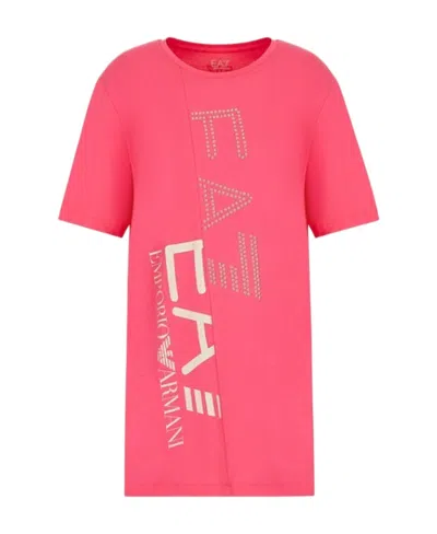 EA7 T-SHIRT WITH ROUND NECK AND SHORT SLEEVES