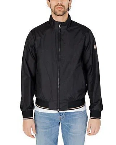 EA7 EA7 TURTLENECK ZIP JACKET WITH FRONT POCKETS - JACKETS - BLACK -SIZE L