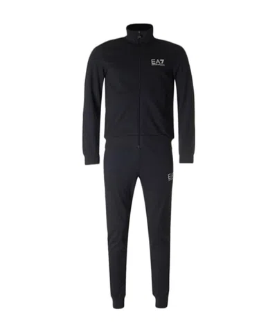 EA7 VERTICAL COLLAR LOGO TWO-PIECE SUIT