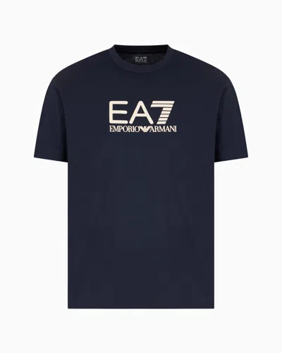 EA7 VISIBILITY COTTON CREW-NECK T-SHIRT