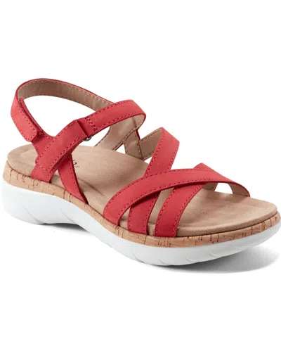 EARTH WOMEN'S ROSIE STRAPPY SLINGBACK FLAT SANDALS