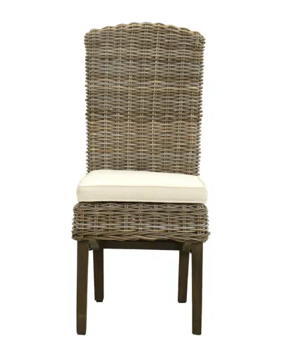 EAST AT MAIN EAST AT MAIN SEASCAPE DRIFTWOOD RATTAN SIDE CHAIR