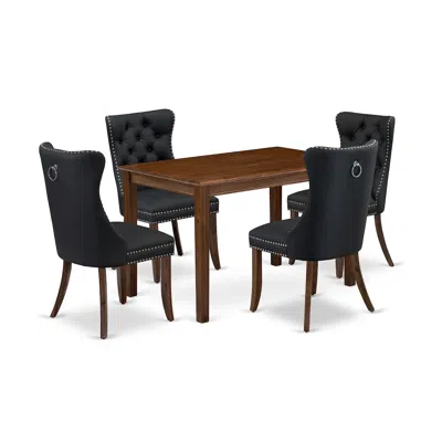 EAST WEST FURNITURE 5 PIECE DINETTE SET