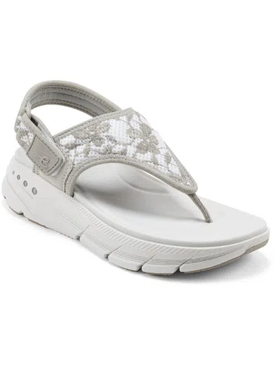 EASY SPIRIT MAXX 2 WOMENS PLATFORM THONG WEDGE SANDALS