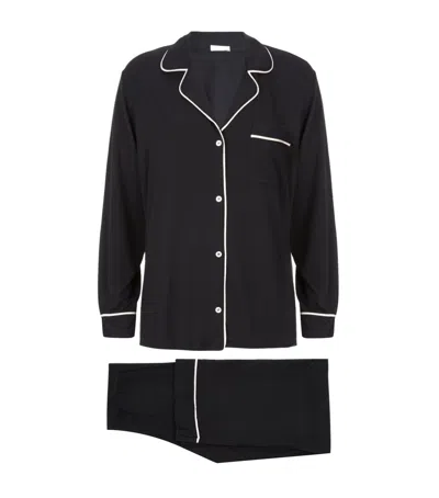 EBERJEY GISELE LONG PIPED PYJAMA SET