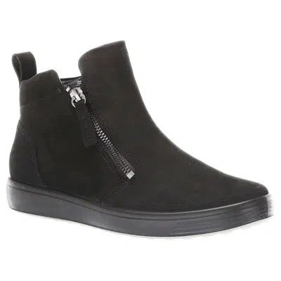 ECCO ECCO DAMEN TRAINER SOFT 7 470313 ZIP-UP HI-TOP TRAINERS NUBUCK LEATHER