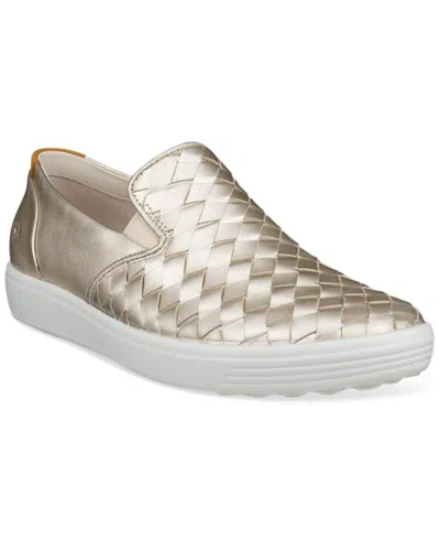 ECCO WOMEN'S SOFT 7 WOVEN SLIP-ON SNEAKERS