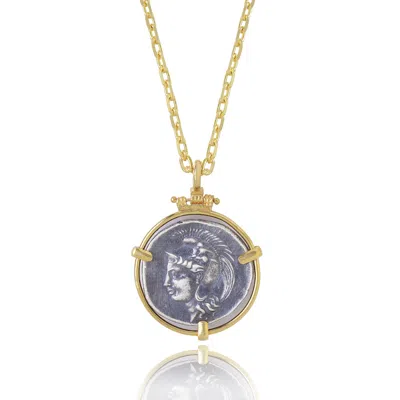 ECE LONDON WOMEN'S GOLD / GREY THE LUCIANA COIN NECKLACE