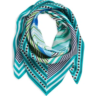 ECHO ECHO STRIPE VORTEX SILK SQUARE SCARF