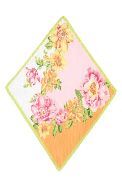 ECHO ECHO SUNSHINE GARDEN PLEATED DIAMOND SCARF