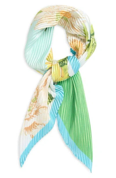 ECHO ECHO SUNSHINE GARDEN PLEATED DIAMOND SCARF