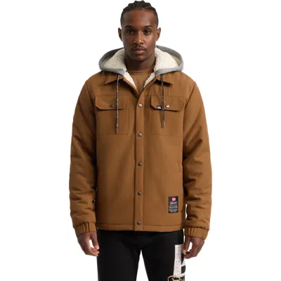 ECKO UNLTD QUIETLY STANDING OUT FAUX SHEARLING LINED JACKET