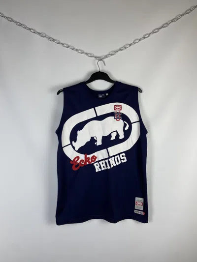 ECKO UNLTD X VINTAGE BEAUTIFUL T-SHIRT ECKO UNLTD BIG PRINT JERSEY BLOKECORE Y2K