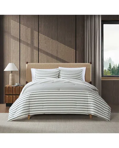 EDDIE BAUER EDDIE BAUER COOPER STRIPE COTTON DUVET COVER SET