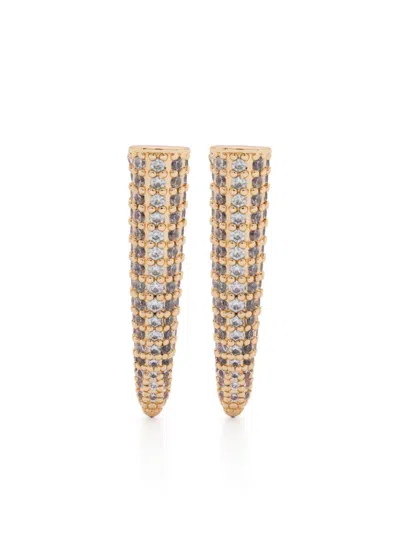 EDDIE BORGO SMALL PAVÉ SPIKE EARRINGS