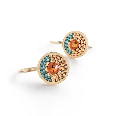 EDEN + ELIE WOMEN'S BLUE / YELLOW INFINITY DROP EARRINGS - LAGOON