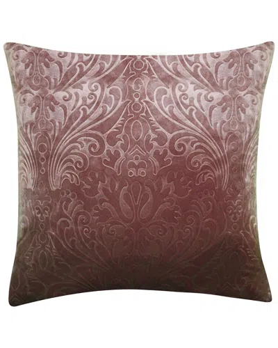 EDIE HOME EDIE HOME EMBOSSED PANNE VELVET DECORATIVE PILLOW