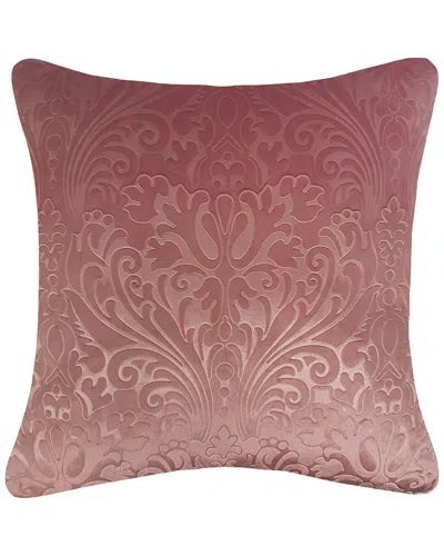 EDIE HOME EDIE HOME EMBOSSED PANNE VELVET DECORATIVE PILLOW