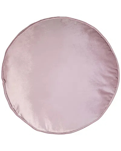 EDIE HOME EDIE HOME PANNE VELVET ROUND DECORATIVE PILLOW