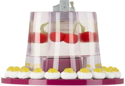 EDIE PARKER RED JELLY TABLETOP LIGHTER