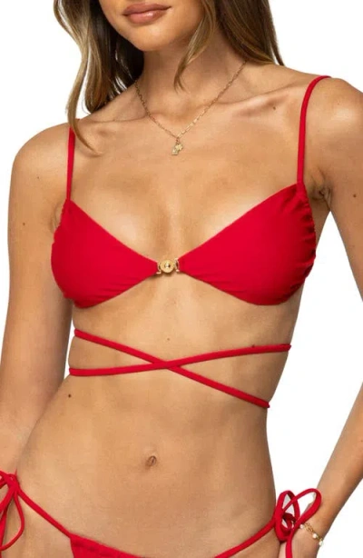 EDIKTED EDIKTED BUFFIE WRAP BIKINI TOP