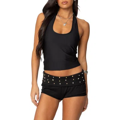 EDIKTED EDIKTED KIANA RIB HALTER TOP