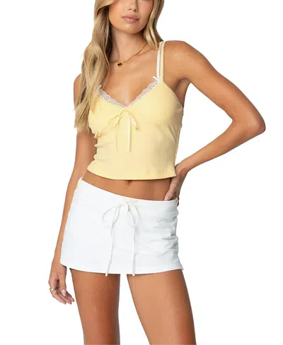 EDIKTED LACEY LAYERED TANK TOP