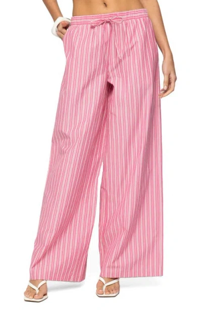 EDIKTED EDIKTED MAGGY STRIPE PULL-ON WIDE LEG PANTS
