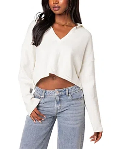 EDIKTED MARCIE OVERSIZED CROPPED SWEATER