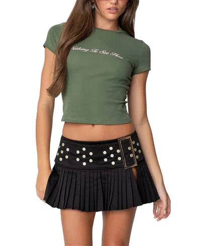 EDIKTED NOTHING TO SEE T SHIRT