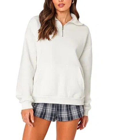 EDIKTED OVERSIZED QUARTER ZIP SWEATSHIRT