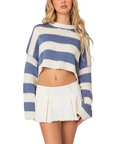 EDIKTED OZZY CROPPED KNITTED SWEATER
