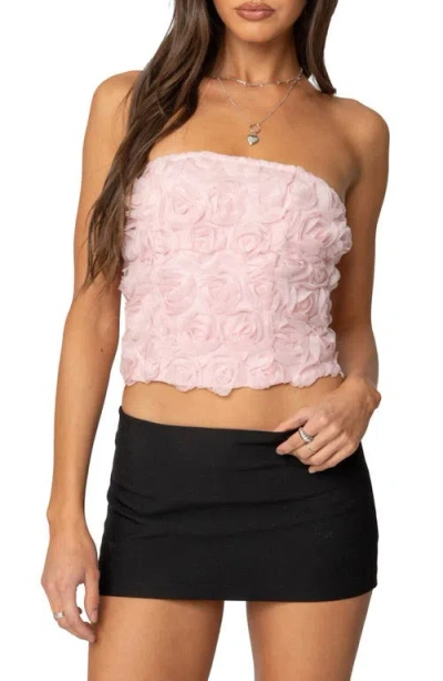 EDIKTED EDIKTED ROSEE FLORAL APPLIQUÉ STRAPLESS CORSET