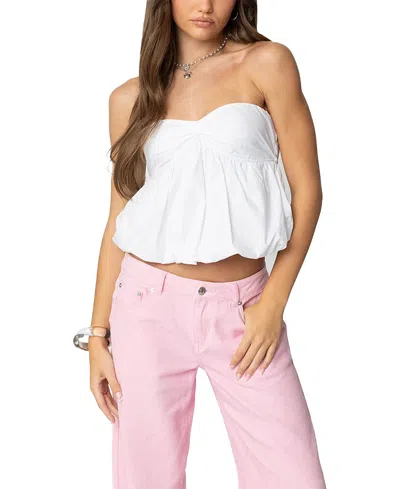 EDIKTED SERINA STRAPLESS BUBBLE TOP