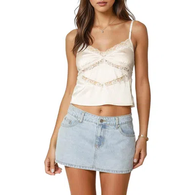 EDIKTED EDIKTED TAMAR LACE TRIM SATIN CAMISOLE