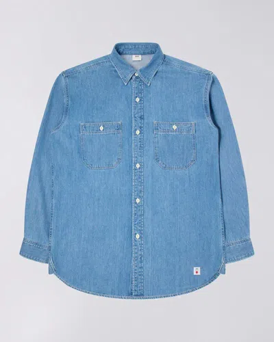 EDWIN SHIRTS MAN EDWIN I035112.WORK SHIRT LS JAPAN 01.5W ♪