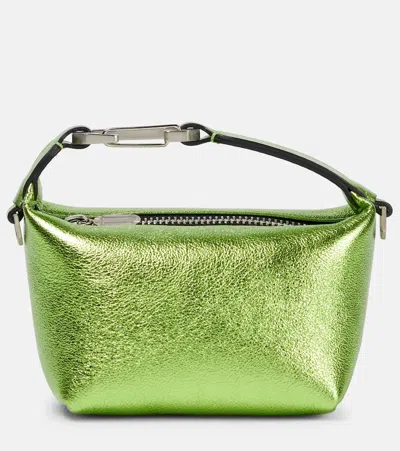 EÉRA EÉRA MOONBAG METALLIC LEATHER CLUTCH