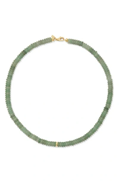 EF COLLECTION EF COLLECTION SEMIPRECIOUS STONE RONDELLE BEAD NECKLACE