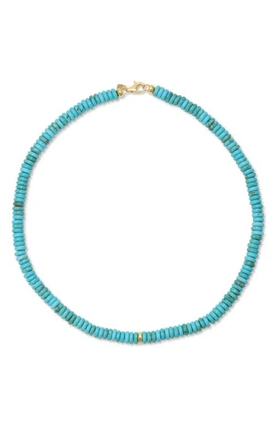 EF COLLECTION EF COLLECTION SEMIPRECIOUS STONE RONDELLE BEAD NECKLACE