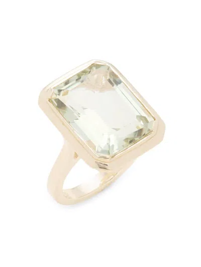 EFFY WOMEN'S 14K YELLOW GOLD & GREEN AMETHYST RING
