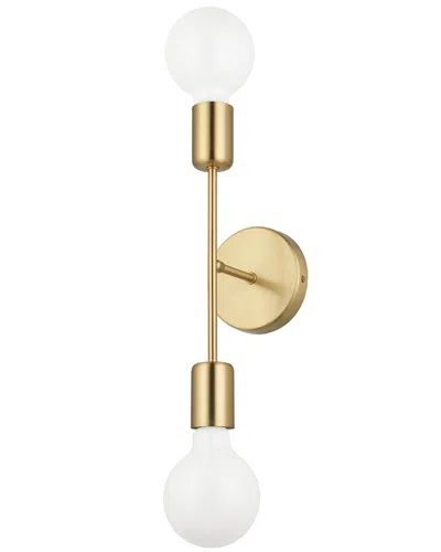 EGLO EGLO AVONDALE 2 LIGHT OPEN BULB WALL LIGHT WITH BRUSHED GOLD FINISH