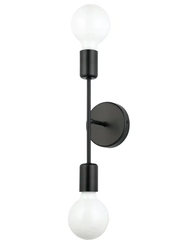 EGLO EGLO AVONDALE 2 LIGHT OPEN BULB WALL LIGHT WITH MATTE BLACK FINISH