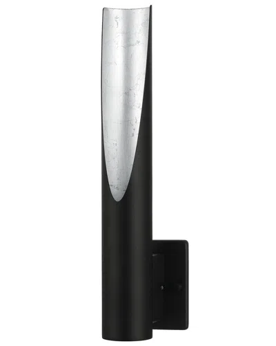 EGLO EGLO BARBOTTO 1 LIGHT WALL LIGHT WITH BLACK AND SILVER FINISH