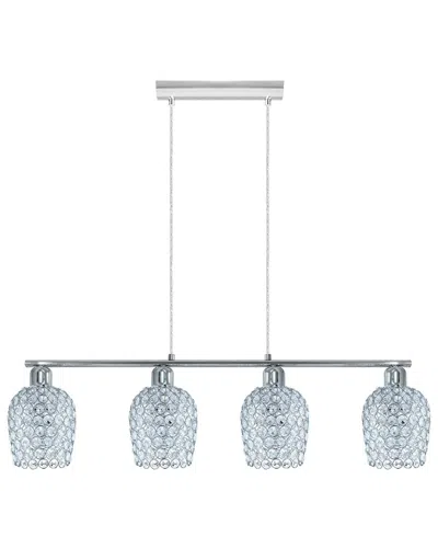EGLO EGLO BONARES 3 LIGHT LINEAR PENDANT WITH CHROME FINISH & CLEAR GLASS SHADES