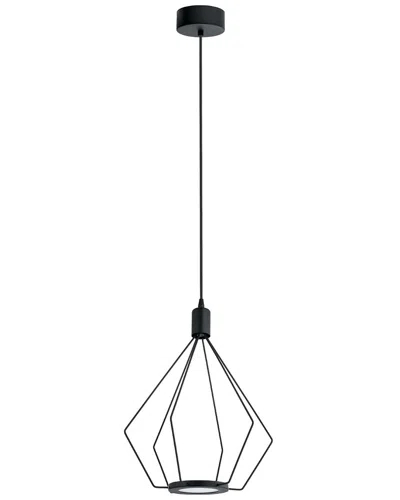EGLO EGLO CADOS 2 LIGHT LED PENDANT WITH BLACK FINISH & BLACK METAL SHADE