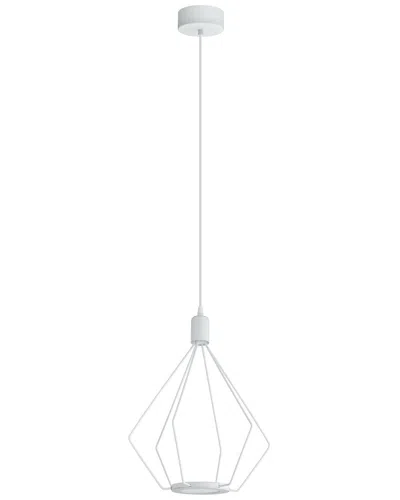 EGLO EGLO CADOS 2 LIGHT LED PENDANT WITH WHITE FINISH & WHITE METAL SHADE