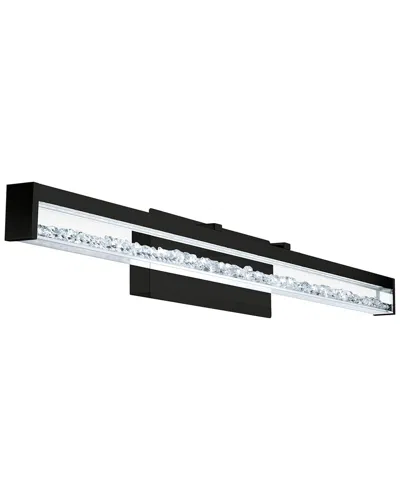 EGLO EGLO CARDITO 1 LIGHT INTEGRATED LED BATH/VANITY LIGHT WITH BLACK FINISH & CLEAR GLASS WITH CLEAR STO